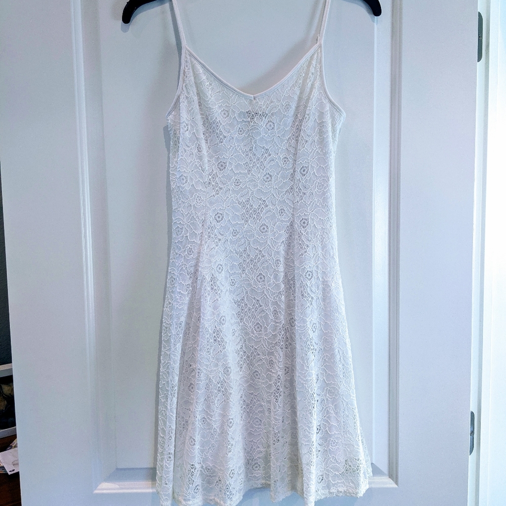 ❌New Look white lace cami dress❌